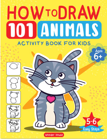 101 Learn to Draw drawing Animals Board Book by Wonder House Books