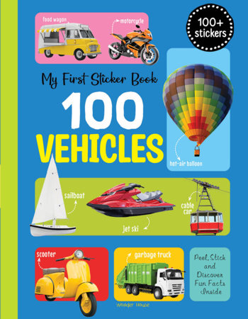 My First 100 Vehicles Stickers Paperback by Wonder House Books