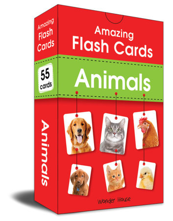 Amazing Flash Cards Animals: Early Development of Preschool Toddler (55 Cards) Merchandise by Wonder House Books