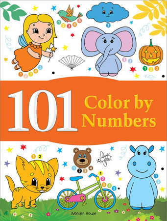 101 Color By Numbers: Fun Activity Book For Children Paperback by Wonder House Books