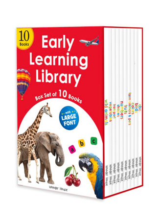 Early Learning Library - Box Set of 10 Books : Big Board Books Series (Large Font) Boxed Set by Wonder House Books