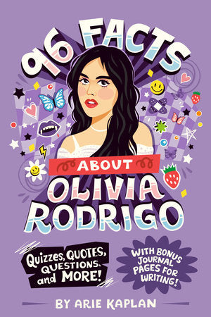 96 Facts About Olivia Rodrigo Paperback by Arie Kaplan; illustrated by Risa Rodil