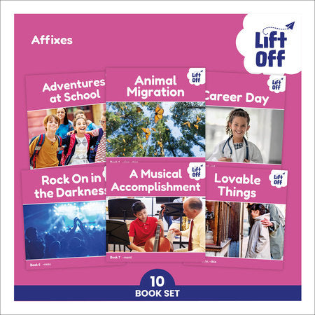 Phonic Books Lift Off Readers Affixes Boxed Set by Phonic Books
