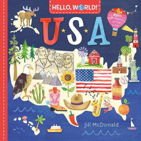 Hello, World! USA Board Book by Jill McDonald