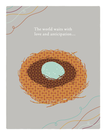 Positively Green Greeting Cards: Baby Shower - The World Waits with Love (Pack of 6) Merchandise by Compendium