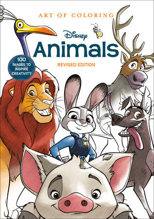 Art of Coloring: Disney Animals Paperback by Disney Books