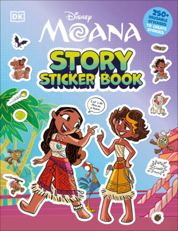 Disney Moana Story Sticker Book Paperback by DK