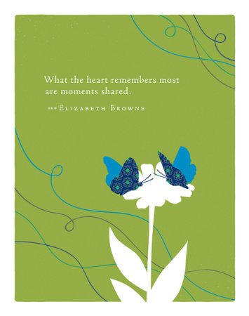 Positively Green Greeting Cards: Sympathy - What the heart remembers most are (Pack of 6) Merchandise by Compendium