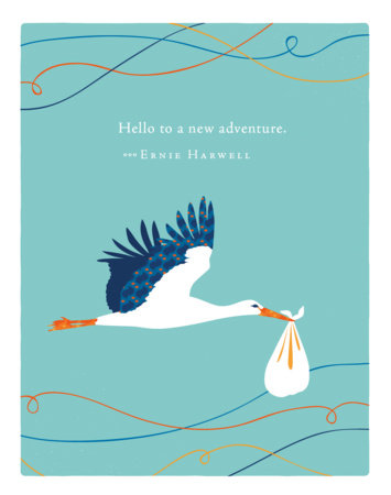 Positively Green Greeting Cards: Baby - Hello to a new adventure (Pack of 6) Merchandise by Compendium