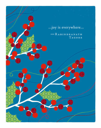 Positively Green Greeting Cards: Holiday - Joy is everywhere (Pack of 6) Merchandise by Compendium