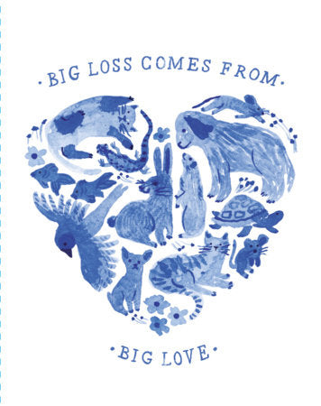 Love Muchly Greeting Cards: Pet Sympathy - Big loss comes from big love (Pack of 6) Merchandise by Compendium