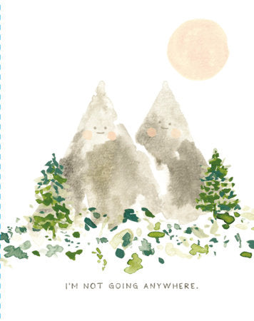 Love Muchly Greeting Cards: Tough Times - I'm not going anywhere (Pack of 6) Merchandise by Compendium