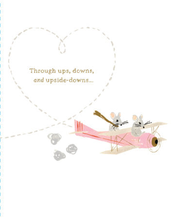 Love Muchly Greeting Cards: Anniversary - Through ups, downs, and upside downs (Pack of 6) Merchandise by Compendium
