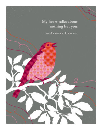 Positively Green Greeting Cards: Valentine's Day - My heart talks about nothing but (Pack of 6) Merchandise by Compendium
