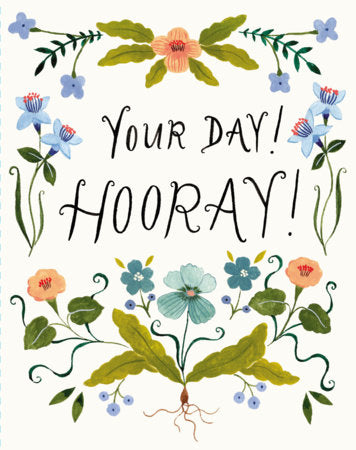 Love Muchly Greeting Cards: Birthday - Your day! Hooray! (Pack of 6) Merchandise by Compendium