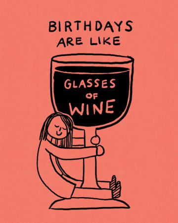 Humor Us Greeting Cards: Birthday - Birthdays are like glasses (Pack of 6) Merchandise by Compendium