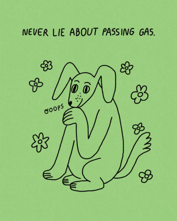 Humor Us Greeting Cards: Just For Laughs - Never lie about passing gas (Pack of 6) Merchandise by Compendium