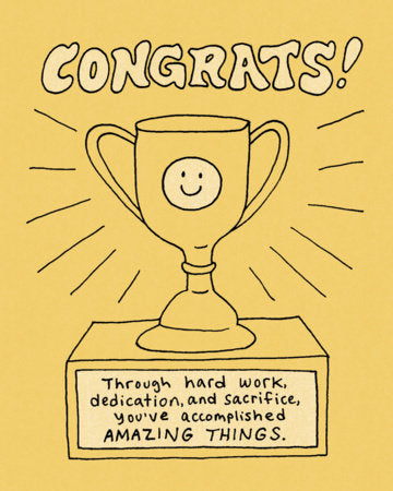 Humor Us Greeting Cards: Congratulations - Congrats! Through (Pack of 6) Merchandise by Compendium