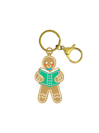 Gingerbread Book Club Keychain Merchandise by Out of Print