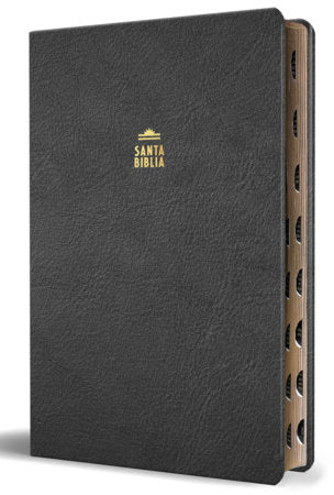 Biblia Reina Valera letra gigante, símil piel negro con índice / Spanish Bible Reina Valera Giant Print, Black Leathersoft with Index Paperback by Reina Valera 1909
