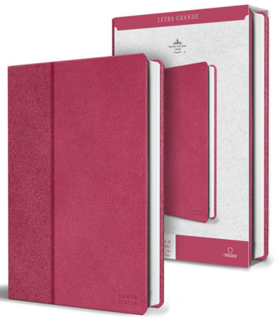 Biblia RVR 1960 letra grande, tamaño manual, Símil piel rosada, edición económica / Spanish Bible RVR 1960 Handy Size, Large Print, Pink Leathersoft Paperback by Reina Valera Revisada 1960