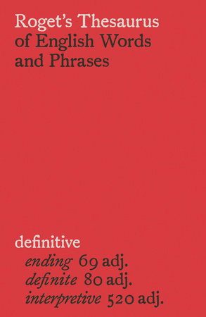 Roget's Thesaurus of English Words and Phrases Hardcover by Penguin