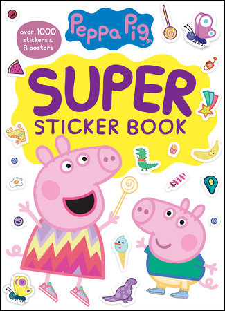 Peppa Pig Super Sticker Book (Peppa Pig) Paperback by Golden Books; illustrated by Golden Books