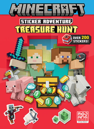 Minecraft Sticker Adventure: Treasure Hunt (Minecraft) Paperback by Random House; illustrated by Random House