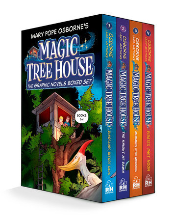 Magic Tree House Graphic Novel Starter Set Boxed Set by Mary Pope Osborne; adapted by Jenny Laird; illustrated by Kelly Matthews and Nichole Matthews