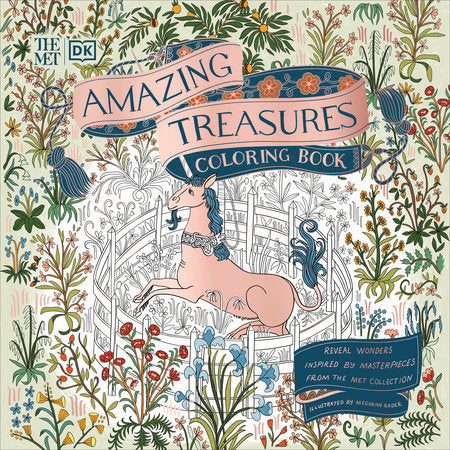 The Met Amazing Treasures Coloring Book Paperback by Meghann Rader