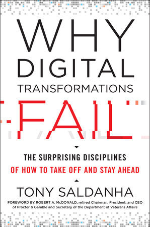 Why Digital Transformations Fail Hardcover by Tony Saldanha