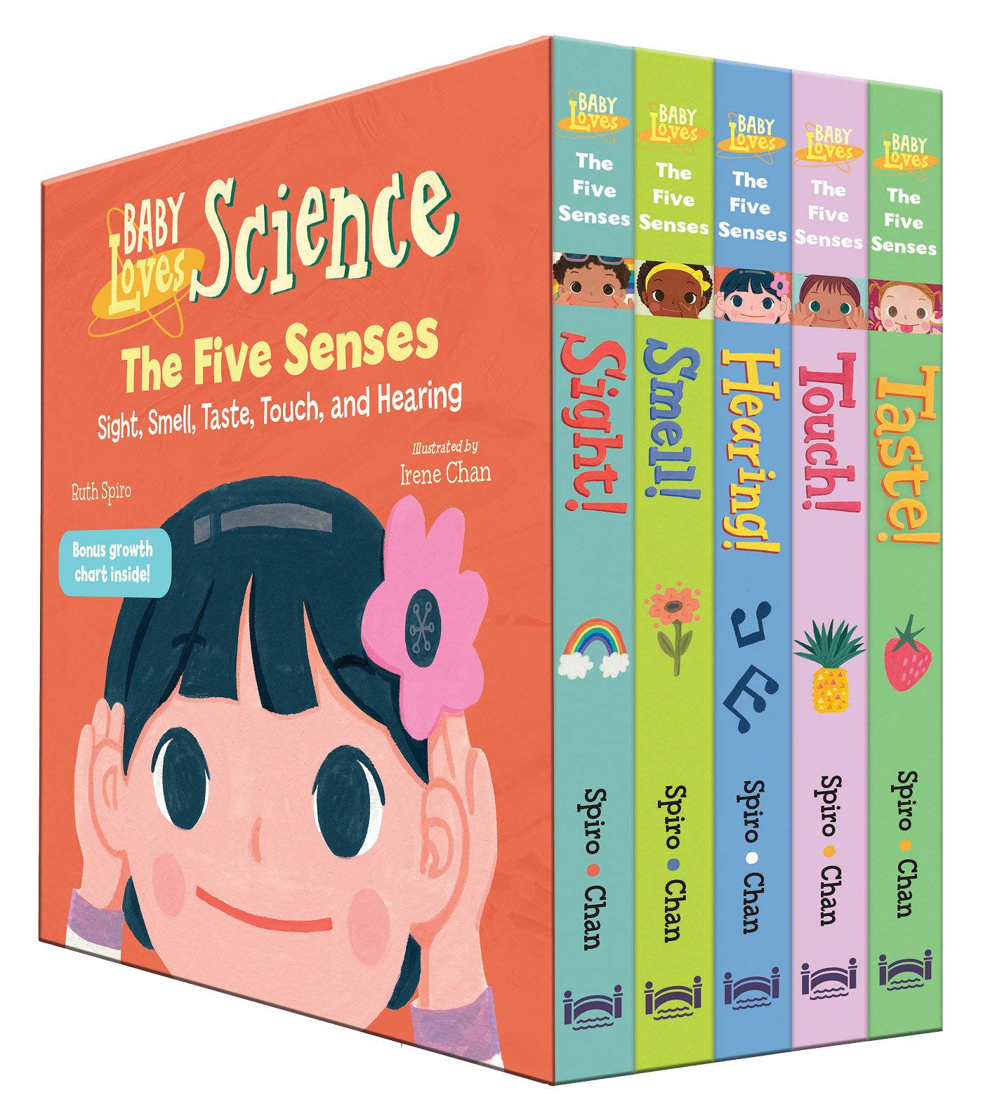 Baby Loves the Five Senses Boxed Set Board book by Ruth Spiro (Author), Irene Chan (Illustrator)
