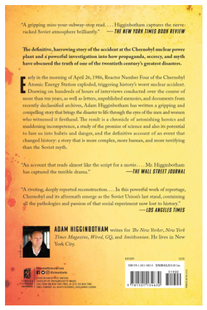 Midnight in Chernobyl: The Untold Story of the World's Greatest Nuclear Disaster Paperback written by Adam Higginbotham - Best Book Store