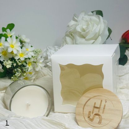 Hi5 Scented Candle,  Luxurious Soy Wax, Single Wick, 40-45 Hours Burn Time, 8 oz (172g) 160gm