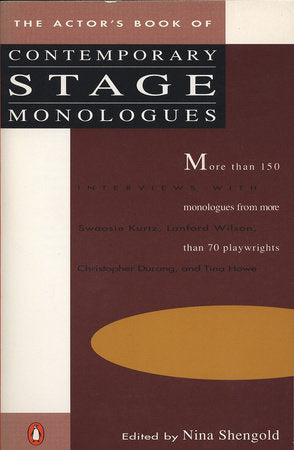 The Actor's Book of Contemporary Stage Monologues Paperback by Nina Shengold