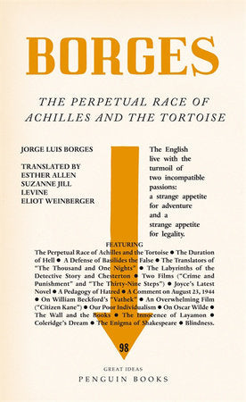 Great Ideas V the Perpetual Race of Achilles and the Tortoise Paperback by Jorge Luis Borges