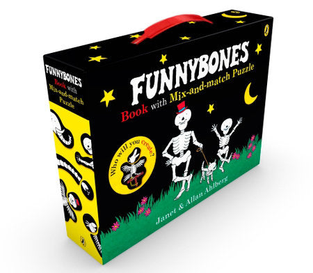 Funnybones book with mix-and-match puzzle Board Book by Allan Ahlberg