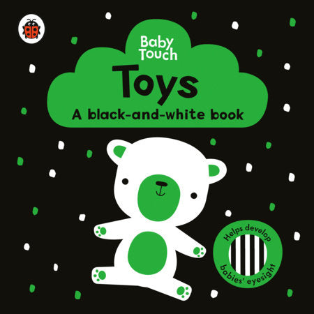 Toys: A Black-and-White Book Board Book by Ladybird; Illustrated by Lemon Ribbon Studio