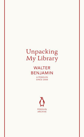 Unpacking My Library Paperback by Walter Benjamin