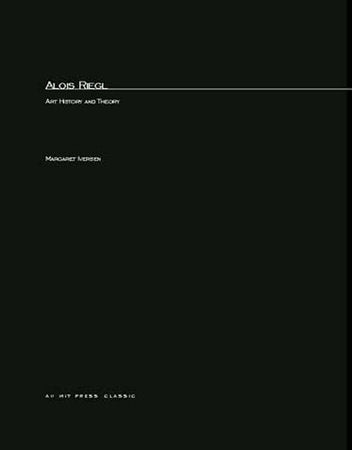 Alois Riegl Paperback by Margaret Iversen