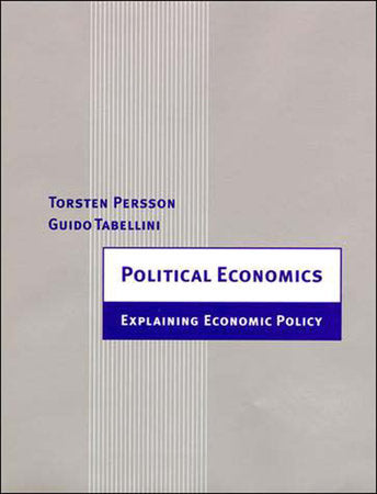 Political Economics Paperback by Torsten Persson and Guido Tabellini