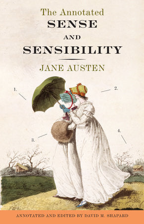 The Annotated Sense and Sensibility Paperback by Jane Austen Annotated and Edited by David M.Shapard