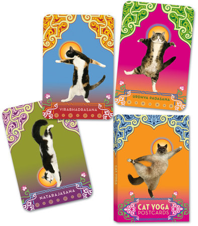 Cat Yoga Postcards Merchandise by Rick Tillotson