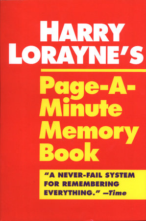 Harry Lorayne's Page-a-Minute Memory Book Paperback by Harry Lorayne