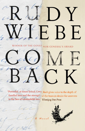 Come Back Paperback by Rudy Wiebe