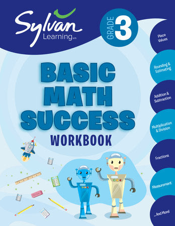 3rd Grade Basic Math Success Workbook Paperback by Sylvan Learning