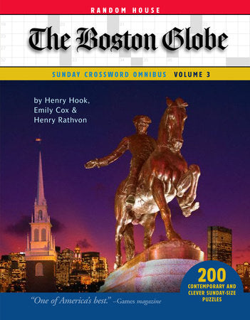 The Boston Globe Sunday Crossword Omnibus, Volume 3 Paperback by Henry Hook, Emily Cox, and Henry Rathvon