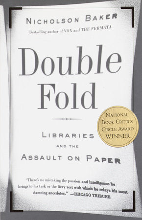 Double Fold Paperback by Nicholson Baker