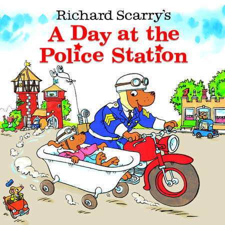 Richard Scarry's A Day at the Police Station Paperback by Written and illustrated by Richard Scarry