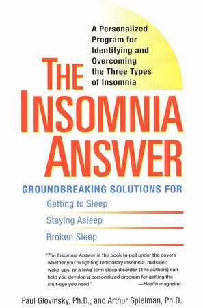 The Insomnia Answer Paperback by Paul Glovinsky